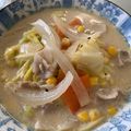 fumikokoko's cooksnap of when they made 野菜たっぷり豆乳スープの簡単チャンポン麺.