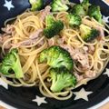 Oriori2040's cooksnap of when they made 簡単！めんつゆ de 和風パスタ♡.
