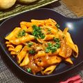 さんぞうコック's cooksnap of when they made ハヤシをリメイク　ナポリタン風ペンネ.