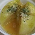 ユーロン's cooksnap of when they made ズボラ飯！レンジで簡単！丸々玉ねぎスープ.