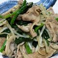 mocomoco♪'s cooksnap of when they made ほうれん草と豚肉のオイスターソース炒め.
