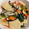 イーちゃん☆'s cooksnap of when they made 小松菜と高野豆腐の中華炒め.
