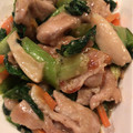 H♡S's cooksnap of when they made 調理師さんの小松菜と豚肉のゴマ味噌炒め.