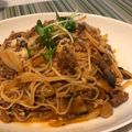 harumuuu's cooksnap of when they made お家ハンバーグソースの お手軽パスタ.