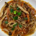 IMKI's cooksnap of when they made ふわとろ★豆腐ハンバーグ きのこあんかけ.