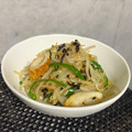 ねもかほ's cooksnap of when they made もやしピーマンちくわの塩昆布和え.