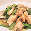 イエローバード's cooksnap of when they made 鶏肉と小松菜の焦がしにんにく醤油炒め.