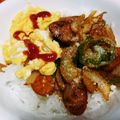 slugger66's cooksnap of when they made 簡単ランチ♪オムナポ丼.