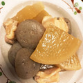 まにもごよ's cooksnap of when they made がっつり美味しい♪鶏・大根・蒟蒻の煮物.
