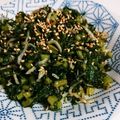 ロミみ's cooksnap of when they made 【菜園レシピ】カブ(大根)葉のじゃこ炒め.