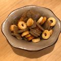 ヨシムラナツコ's cooksnap of when they made 蒟蒻と竹輪のウスターソースチリチリ炒め.