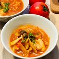 runa10's cooksnap of when they made 鶏もも肉とセロリのトマトスープ.