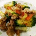 くらら♪☆'s cooksnap of when they made とまらない。豚コマとブロッコリー中華炒め.