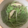 askun05's cooksnap of when they made 卵と水菜としいたけの白だしお吸いもの.