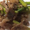 ♥︎atk♥︎'s cooksnap of when they made にんにくの芽と豚肉のオイスターソース炒め.