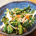 ちゃちゃまる26's cooksnap of when they made 春菊とカニかまのうま塩サラダ【作り置き】.