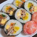 ぐうたら主婦みん's cooksnap of when they made 手作りキンパ♪簡単でごま油香る♪.