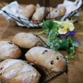 ちゃこ6226's cooksnap of when they made 全粒粉入りくるみとクランベリーのパン8個.