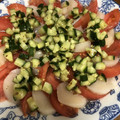 USACO66's cooksnap of when they made トマトとほたてのマリネ.