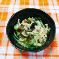 ﾁｲﾁｬﾝﾏﾏ's cooksnap of when they made えのきとキュウリのとろとろ小鉢.