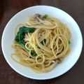 ゆう0305's cooksnap of when they made 小松菜のカンタン和風パスタ.