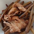 piecham's cooksnap of when they made つわぶきと豚肉のキンピラ（ごま油風味）.