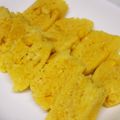 なななな♡MaMa's cooksnap of when they made レンジで離乳食♡人参蒸しパン♡.
