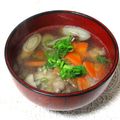 tennisnoah's cooksnap of when they made 免疫力アップ！けんちん汁風すまし汁.
