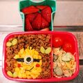 YUKINA☆ママ's cooksnap of when they made ミニオン♪そぼろ弁当♪キャラ弁.