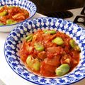 ruris7's cooksnap of when they made そら豆と鶏肉のトマト煮込み.