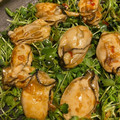 アイラブ美代ちゃん's cooksnap of when they made 牡蠣のうまダレ中華和え 豆苗添え.