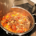 初めての育児生活's cooksnap of when they made お豆とトマトの煮込み.