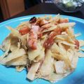 wakamegu's cooksnap of when they made ごぼうとベーコンの味噌バターきんぴら☆.