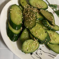 ３匹の大ぶたママ's cooksnap of when they made きゅうりのごま油炒め.