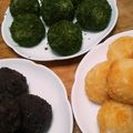 Y☆FAMILY's cooksnap of when they made 道明寺粉で､おはぎ３兄弟☆.