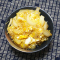 nosso's cooksnap of when they made 簡単！時短！玉ねぎとなめ茸の卵とじ丼.