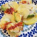 玉葱娘's cooksnap of when they made アボカドとじゃがいものオーブン焼き.