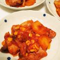 cook⭐MAYU⭐'s cooksnap of when they made 鶏肉のトマト煮込み♪簡単ﾌﾗｲﾊﾟﾝ.
