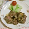mmameco's cooksnap of when they made 牛肉バジルチーズ.