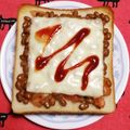 こげ岡's cooksnap of when they made 納豆・キムチ・チーズトースト.