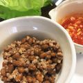 YUKIKI☆'s cooksnap of when they made ひき肉納豆包んでビールぅ～（パパレシピ）.