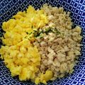 特殊な自由業's cooksnap of when they made 簡単！鶏挽き肉のそぼろ.