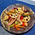 お料理ニャロメ's cooksnap of when they made 蓮根とウインナーのポン酢炒め.