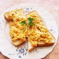 ♡sayulily♡'s cooksnap of when they made 朝食に☆なめたけタマゴトースト.