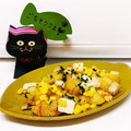 Miella's cooksnap of when they made じゃがいもとコーン、ちくわのマヨ炒め.
