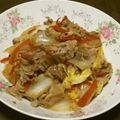 めがねりんご's cooksnap of when they made 豚肉と白菜と人参のピリ辛炒め.