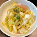 料理に目覚めた高校生's cooksnap of when they made 春きゃべつとちくわのソース炒め.