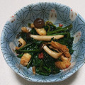 もぐ・ω・くま's cooksnap of when they made ほうれん草としめじの梅おかか炒め.