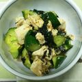 おやんず's cooksnap of when they made 豆腐ときゅうりのおかかサラダ♪.
