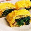 cook⭐MAYU⭐'s cooksnap of when they made お弁当。卵焼き、ほうれん草巻き.